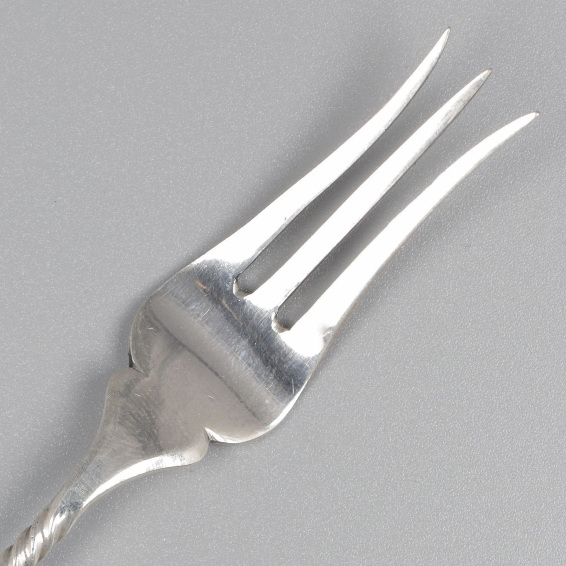No reserve - 4-piece lot of pickle forks (2 sets) silver. - Bild 5 aus 6