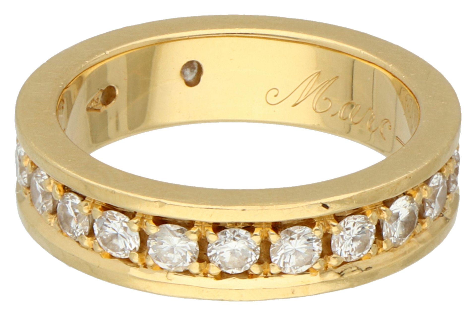 No reserve - 18K Yellow gold alliance ring set with approx. 1.05 ct. diamond. - Image 2 of 4
