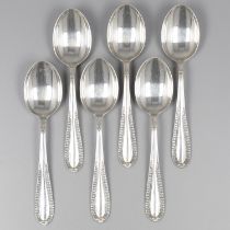 No reserve - 6-piece set of teaspoons, model Grand Paris, silver.