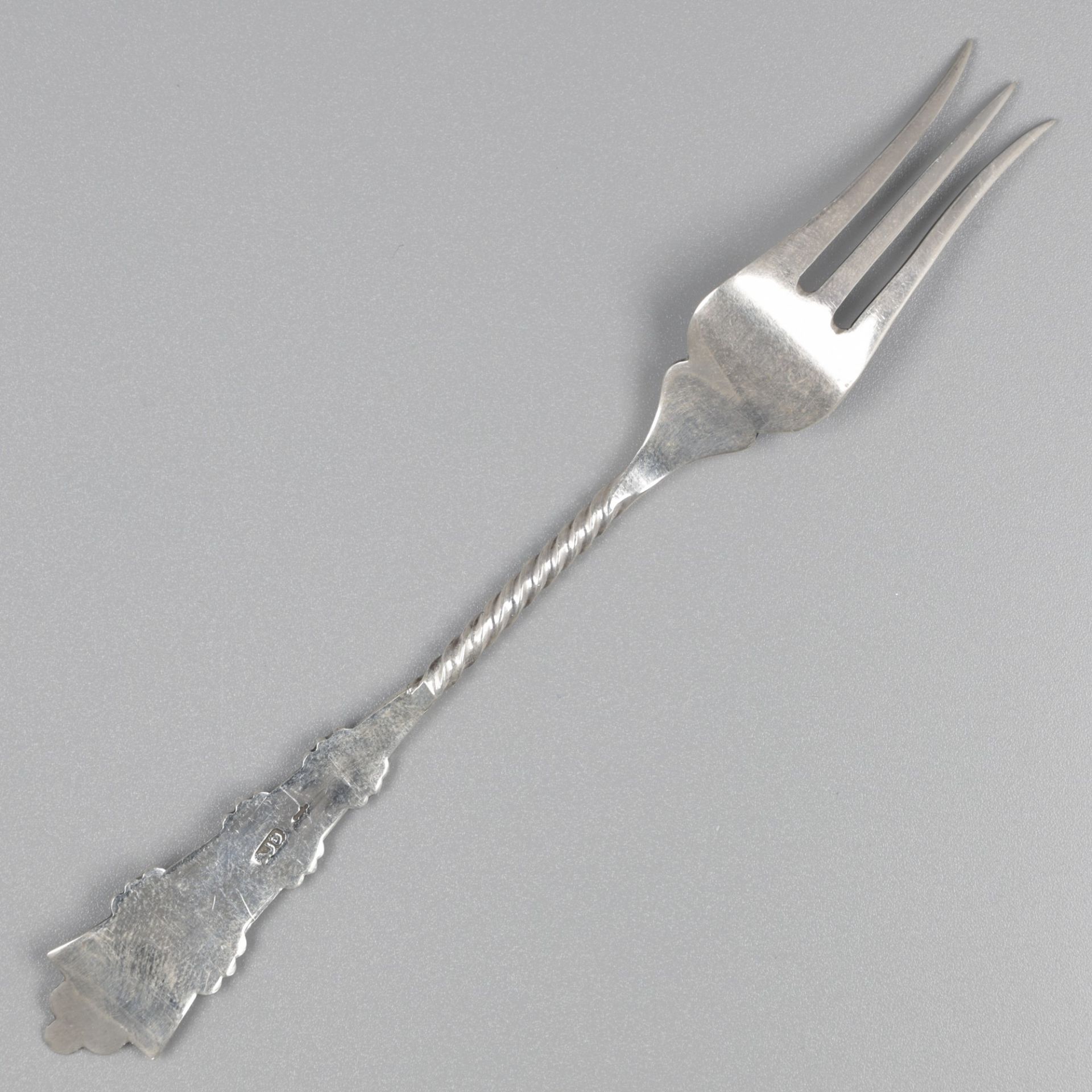 No reserve - 4-piece lot of pickle forks (2 sets) silver. - Bild 4 aus 6