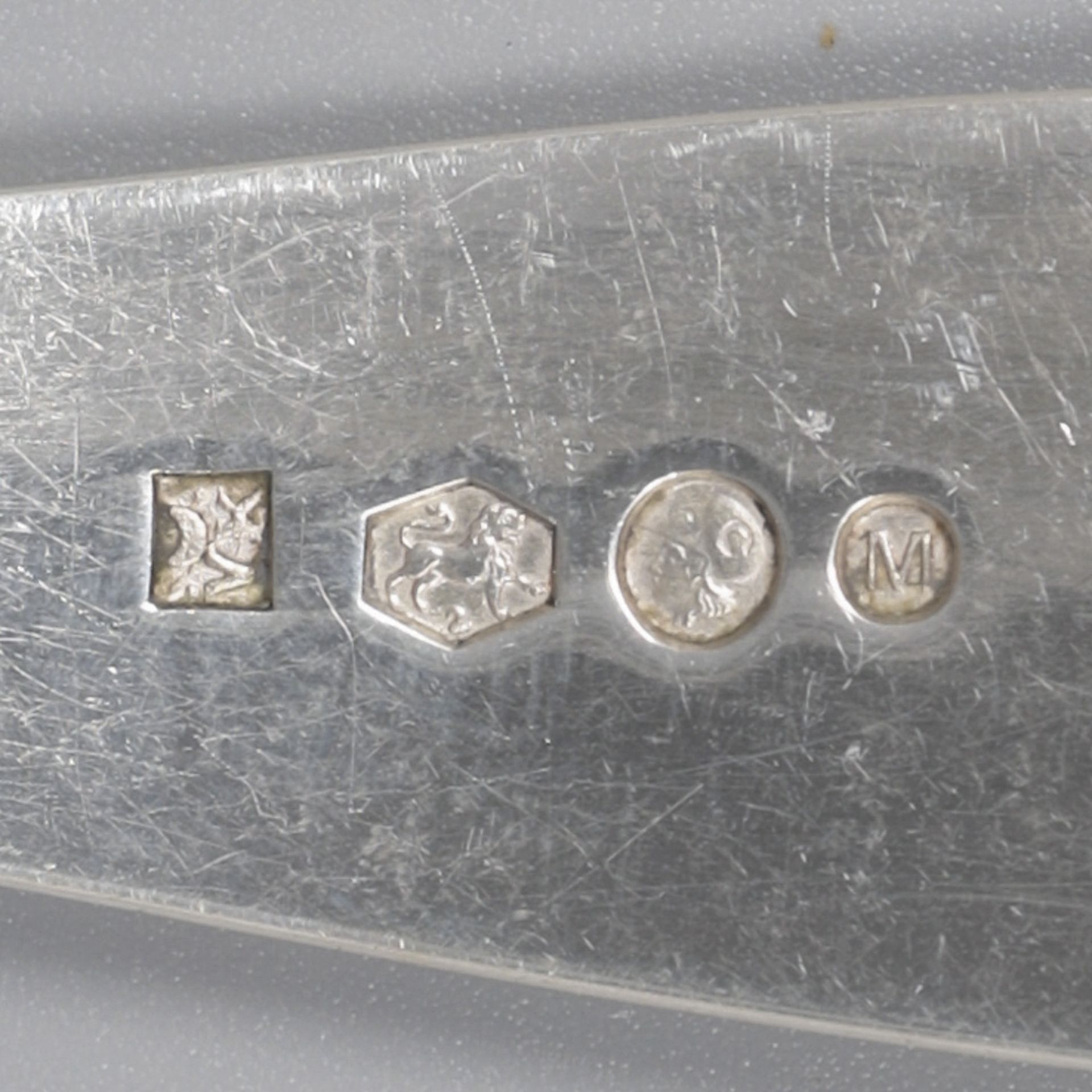 No reserve - 2-piece set Compote spoons "Hollands Puntfilet" silver. - Image 5 of 5