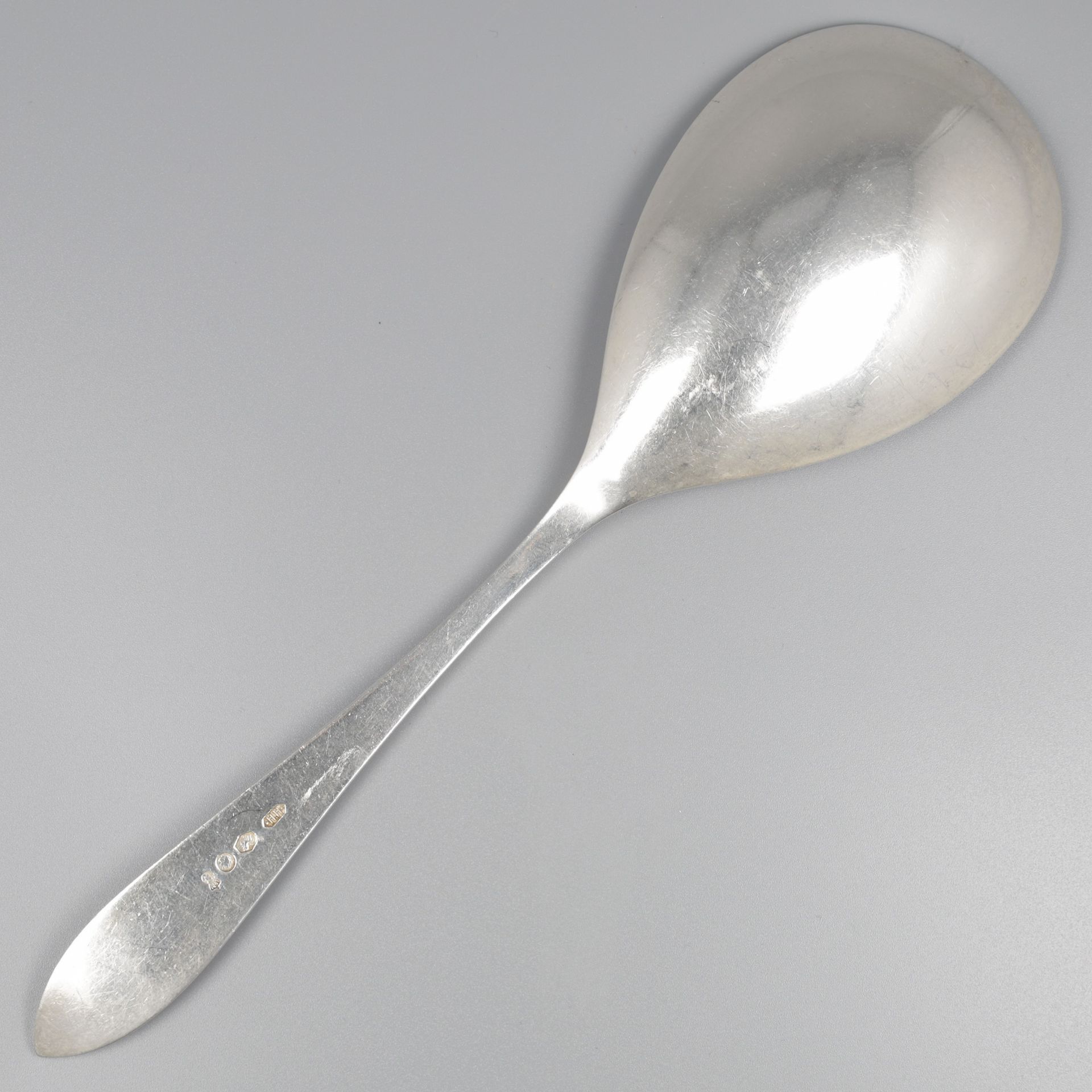 No reserve - Rice serving spoon "Hollands Puntfilet" silver. - Bild 4 aus 5