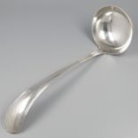 No reserve - Soeplouche / Soup serving spoon "Dutch Round fillet" silver.