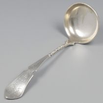 No reserve - Sauce ladle silver.