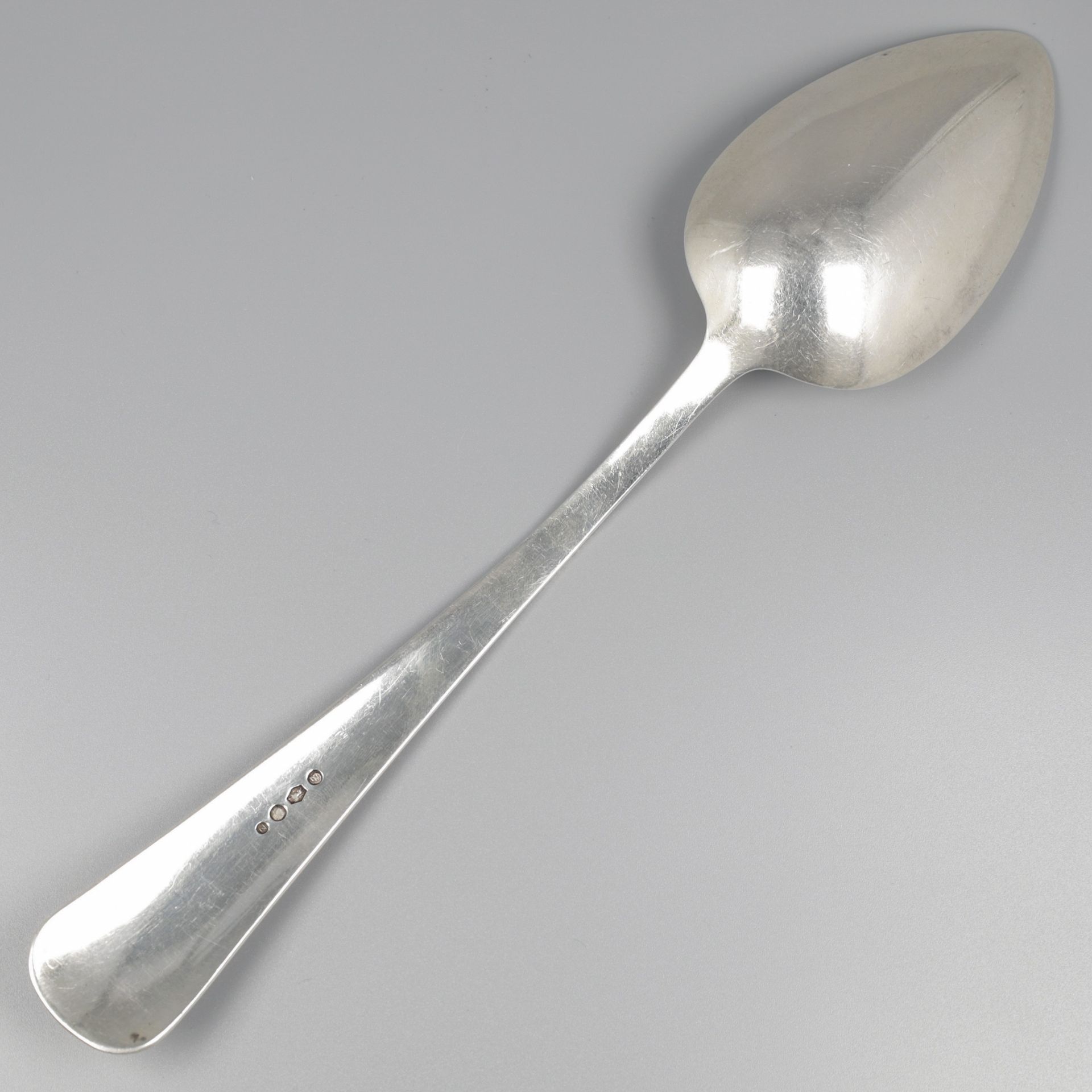 No reserve - Vegetable serving spoon silver. - Image 4 of 5