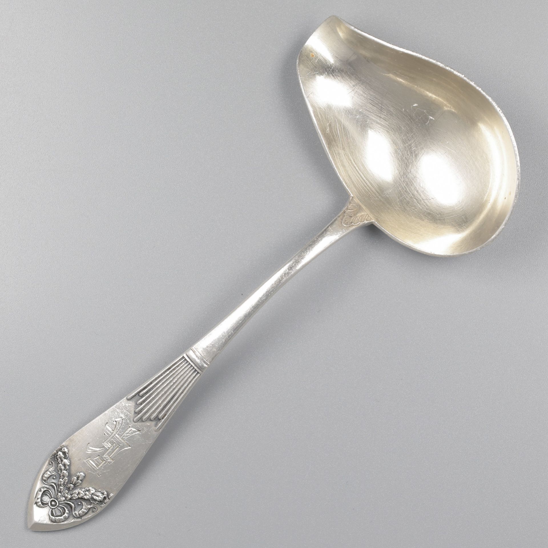 No reserve - Silver sauce spoon, Riga (Latvia) ca. 1925.