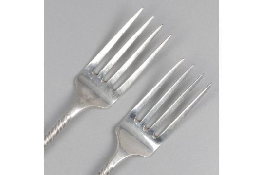 No reserve - 2-piece set of meat forks silver. - Bild 3 aus 5