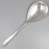 No reserve - Rice serving spoon "Hollands Puntfilet" silver.