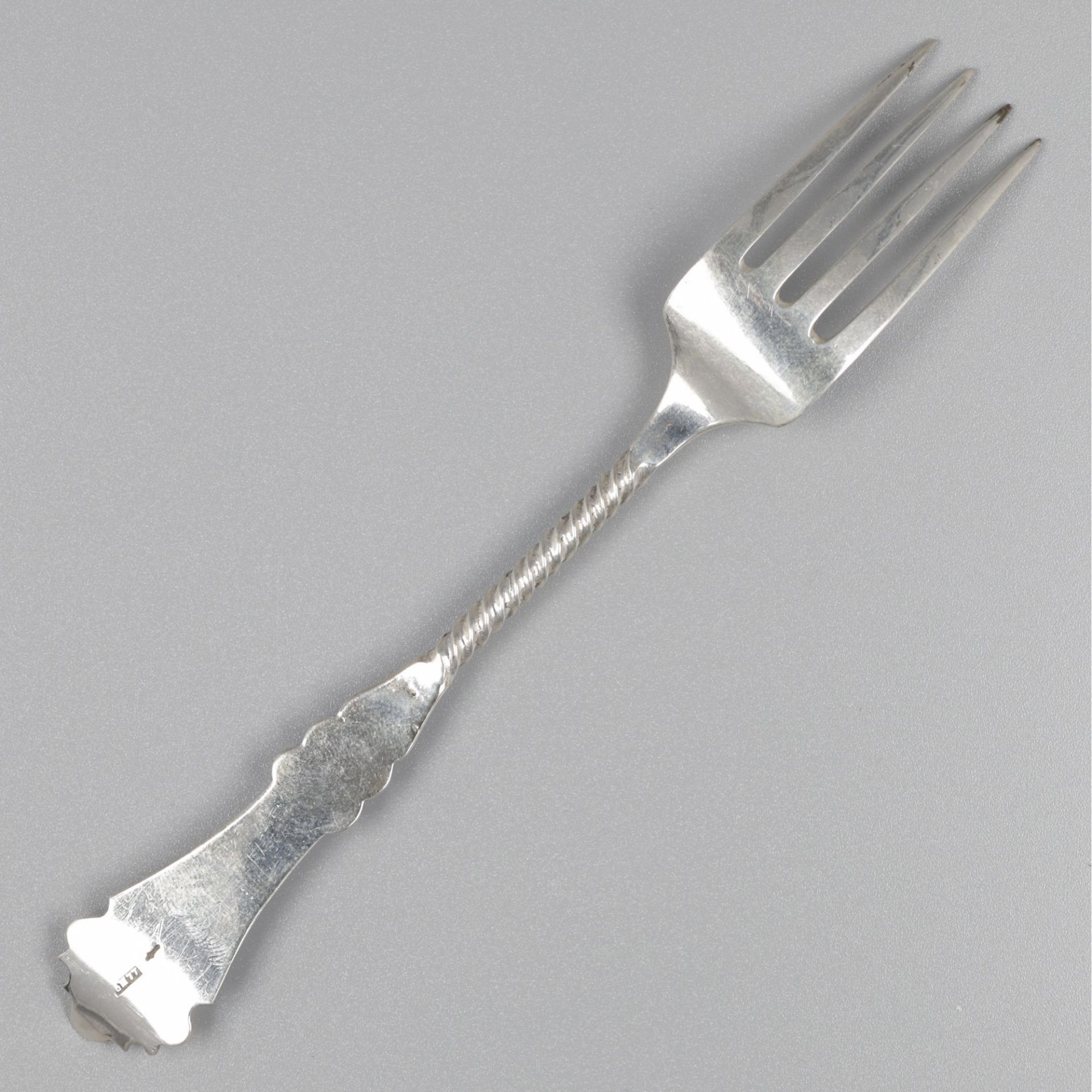 No reserve - 2-piece set of meat forks silver. - Image 4 of 5