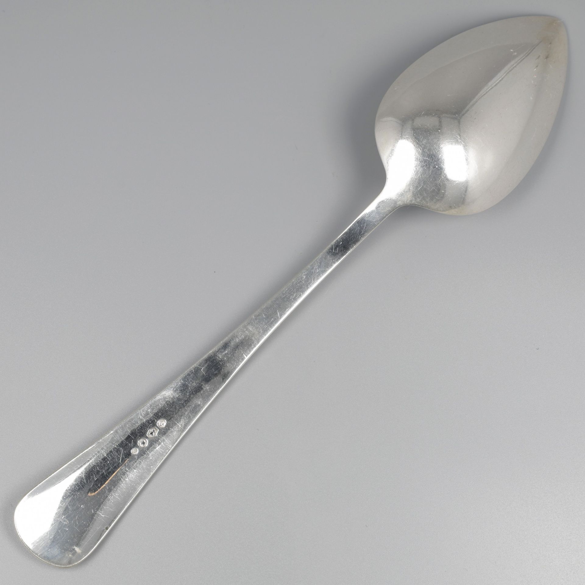 No reserve - Vegetable serving spoon "Haags Lofje" silver. - Image 3 of 5