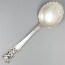 No reserve - Silver serving spoon.