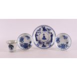 A lot of various blue/white porcelain, China, including 18th century, tot. 4x.