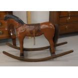 A rocking horse, 19th century, h 91 x l 133 cm.