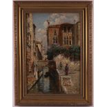 Lanza, Luigi (Italy 1860-1913) "Venetian Canal", signed in full r.r., oil paint/canvas, h 52 x w