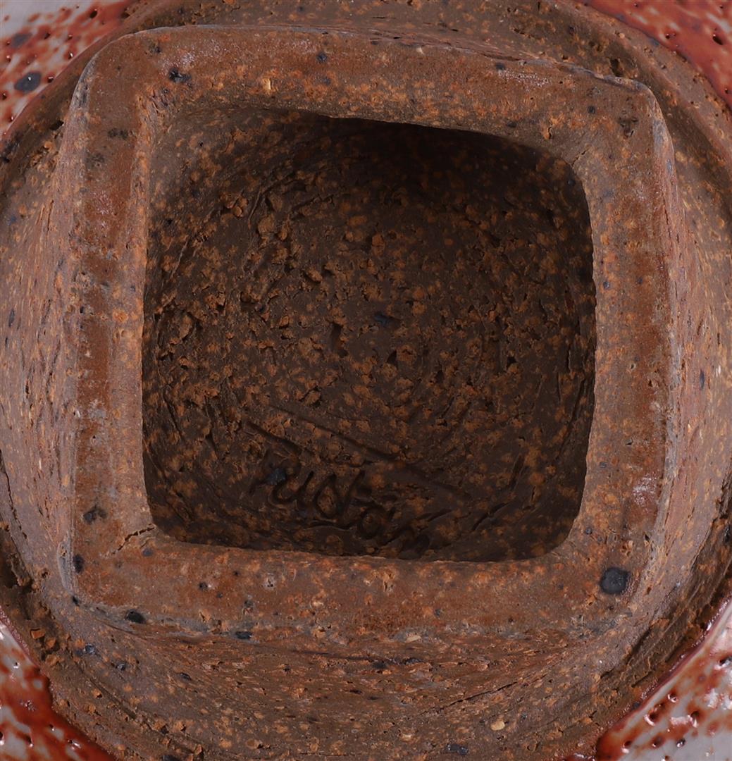A polychrome ceramic bowl on a stand ring, executed by: Tristan Philippe (1975-2000), marked on - Image 8 of 14