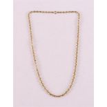 A 14 kt 585/1000 yellow gold link necklace, 32.1 grams, length 60 cm.