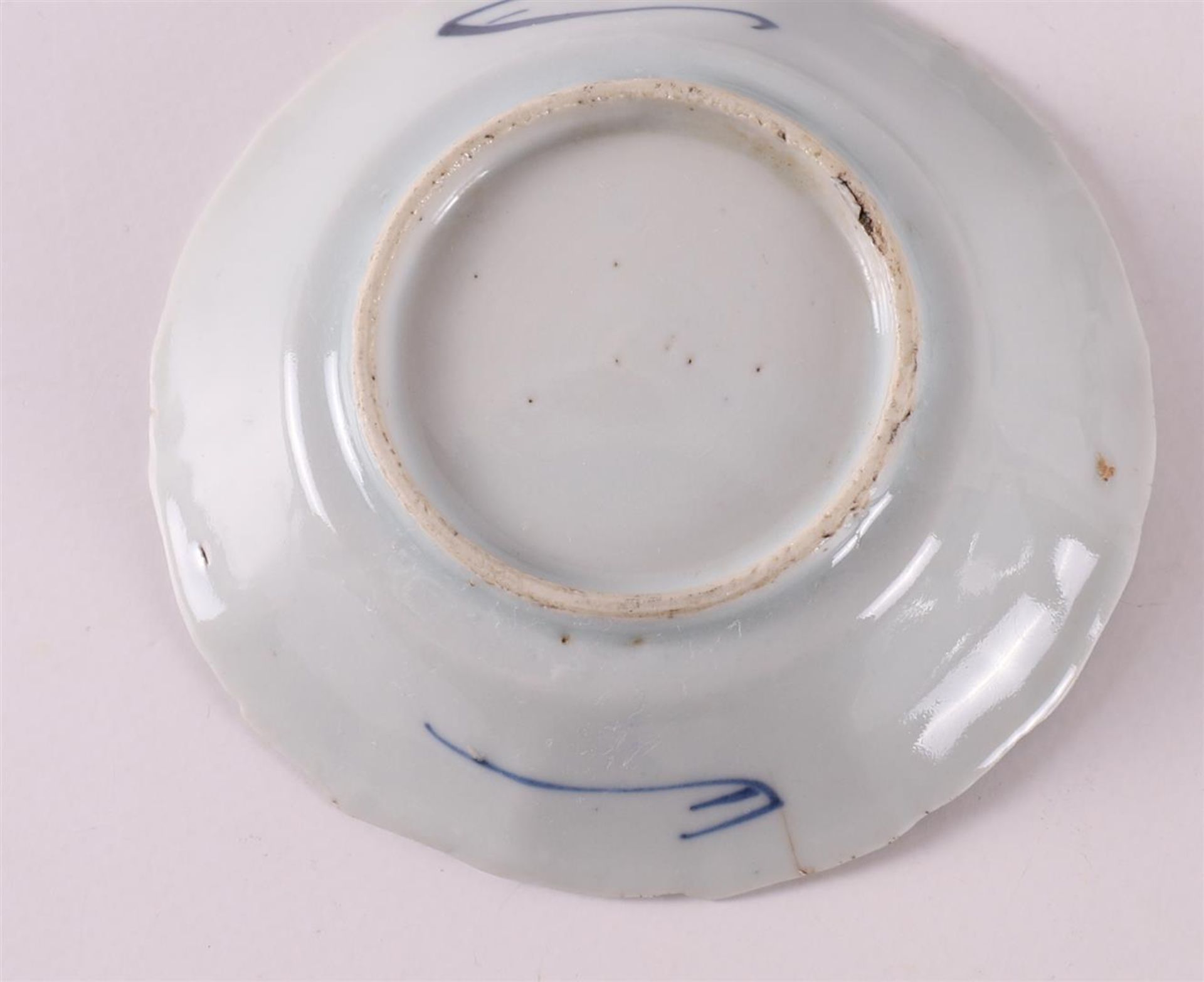 A lot of various blue/white porcelain cups and saucers, China, including 18th century, tot. 12x. (1x - Image 4 of 16