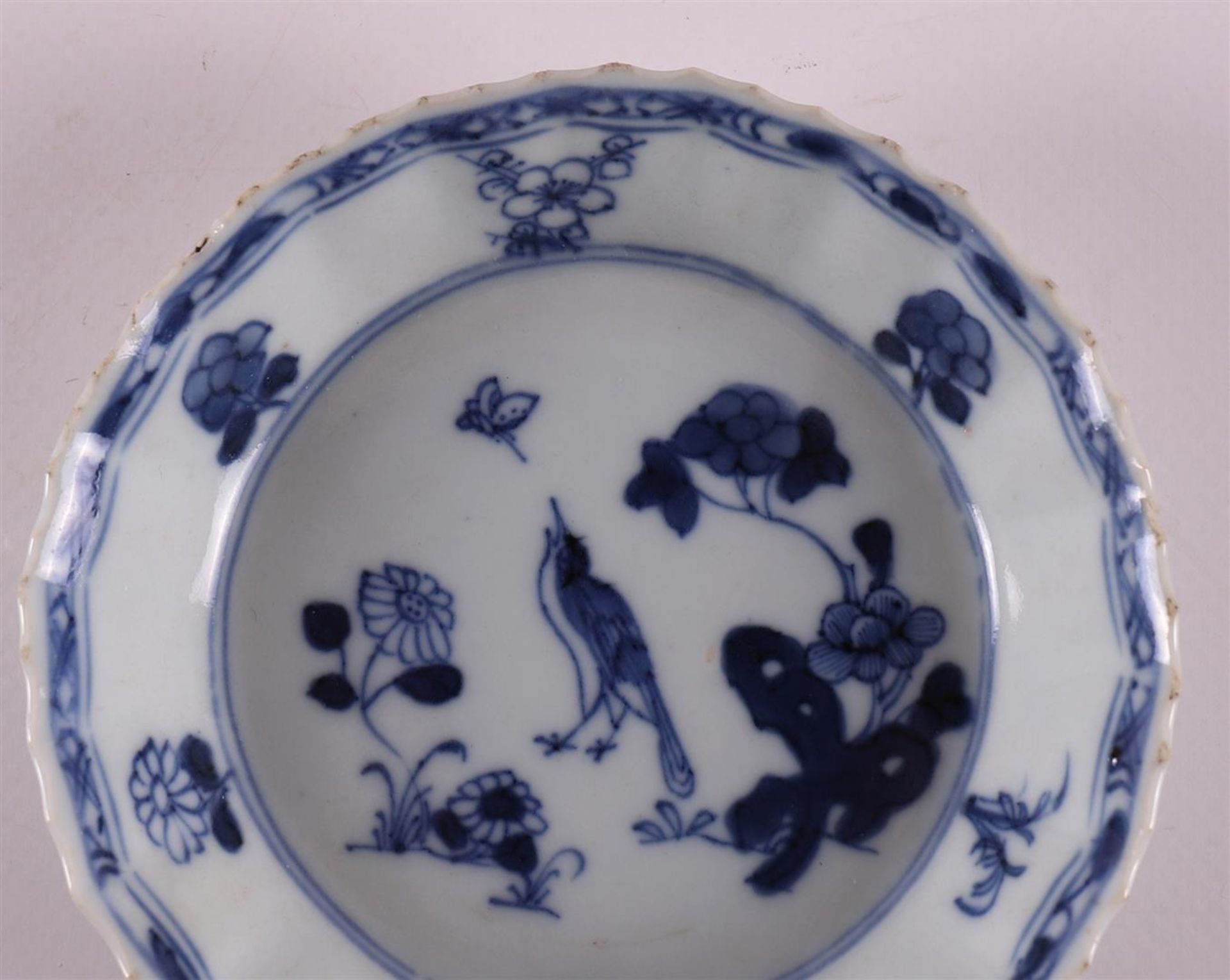 A lot of various blue/white porcelain cups and saucers, China, including 18th century, tot. 12x. (1x - Image 5 of 16