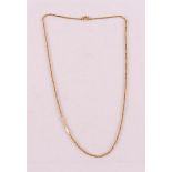 A 20 carat 833/1000 yellow gold link necklace, 22.7 grams, length 65 cm.