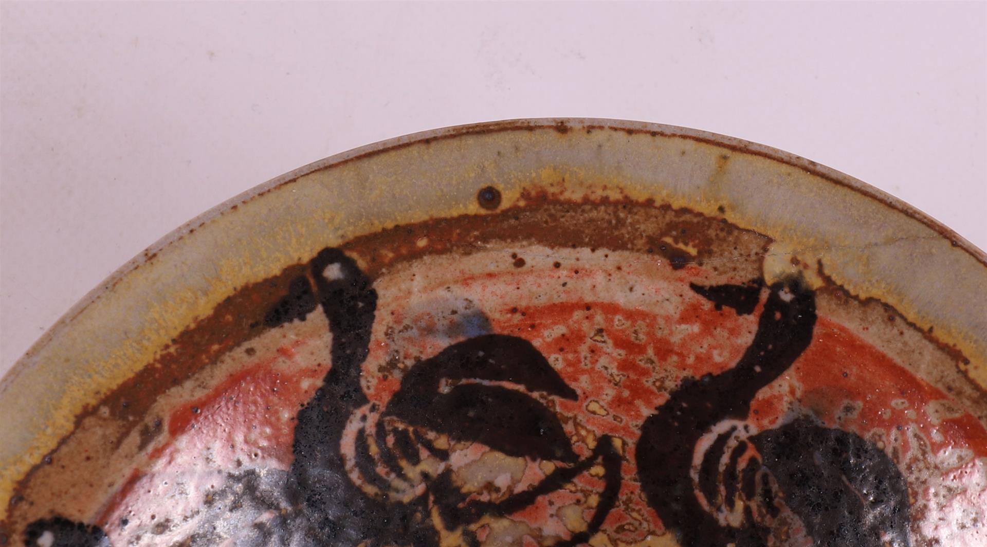 Atelier Krause (Helga Krause 1936 and Uwe Krause 1933) A ceramic bowl decorated with geese, h h 5. - Image 11 of 11