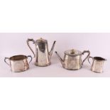 A silver plated coffee and tea set, England, Elkington & Co, 2nd half of the 19th century. The