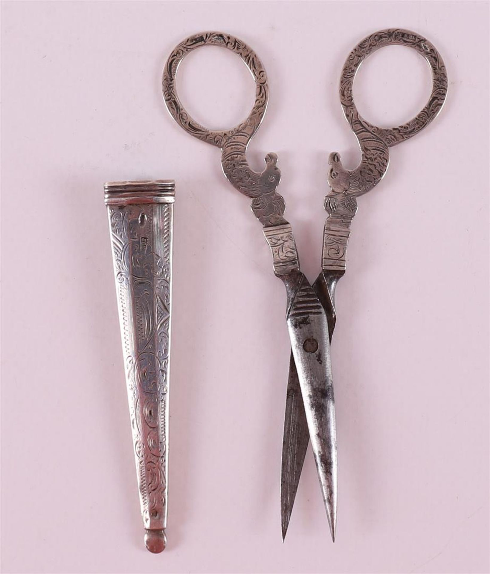 A pair of silver handles and ditto silver sheath, maker's mark: Schijfsma Jz., Johannes, - Image 4 of 4