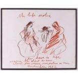 Heijboer, Anton (Sumatra 1924-2005) "Untitled", signed in full in pencil m.o en 1992, wax crayon/