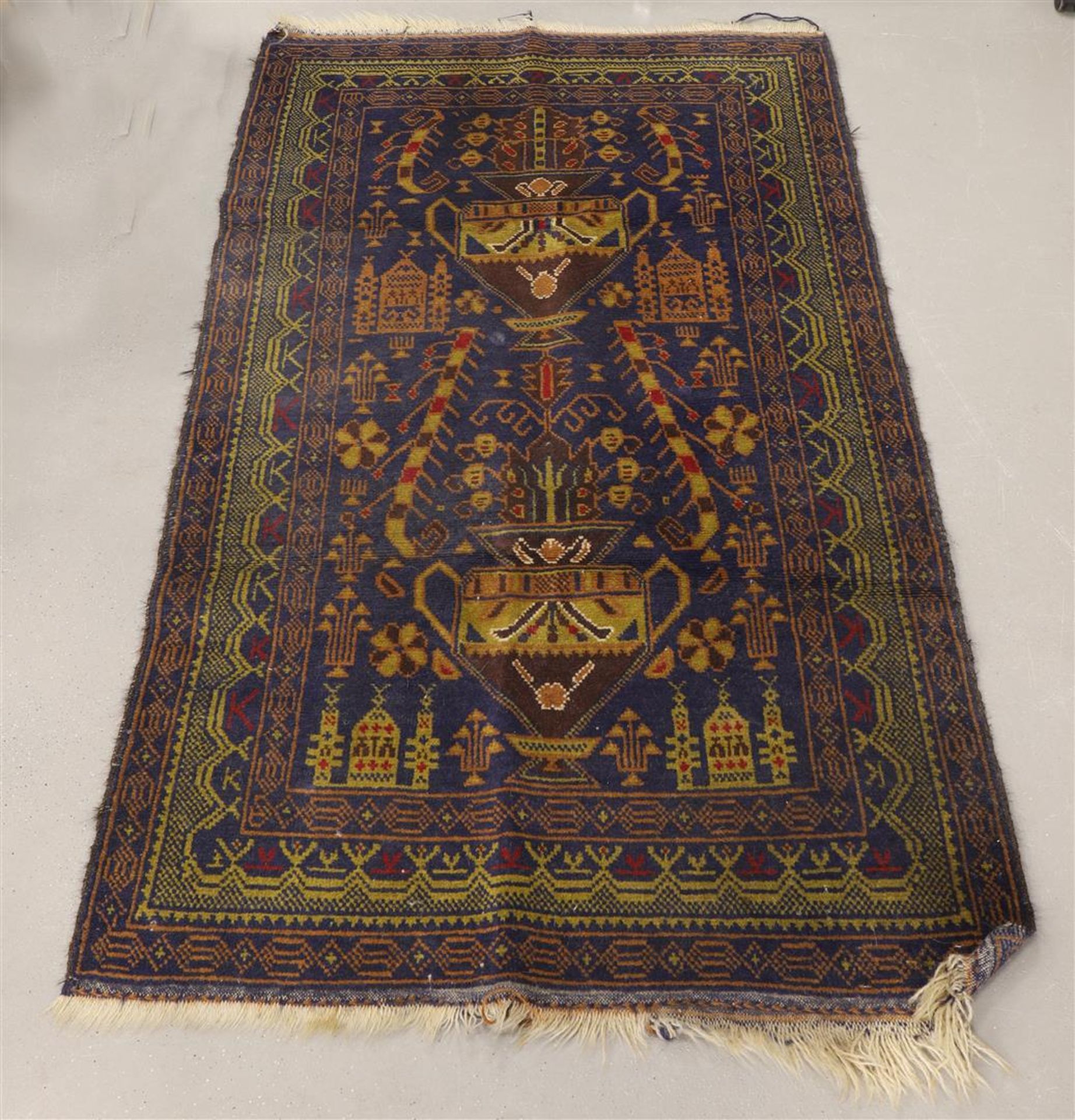 An oriental prayer rug, l 160 x w 88 cm. Here's another one, to. 2x. - Image 2 of 2