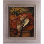 Kruizinga, Dirk (Deventer 1895-1972) "Hunting scene with pheasant", oil paint/canvas, h 50 x w 40