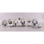 A series of six Chinese Imari porcelain cups and five saucers, Nankin Cargo, China, Qianlong 18th