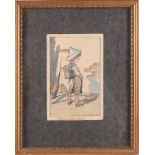 Bridel, H "Tarmistice", signed in full l.r. and l.o dated 6/6/'26, drawing/paper, h 13 x w 8.3 cm.