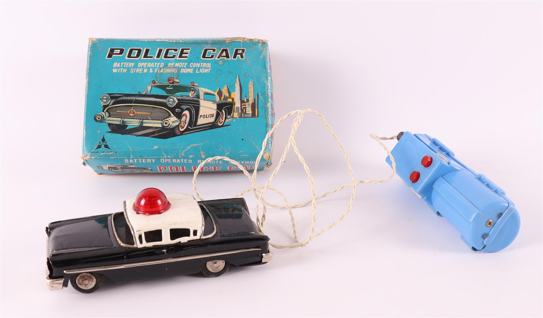 A 'Police Car with siren & flashing Dome light, 1960s, made in Japan.