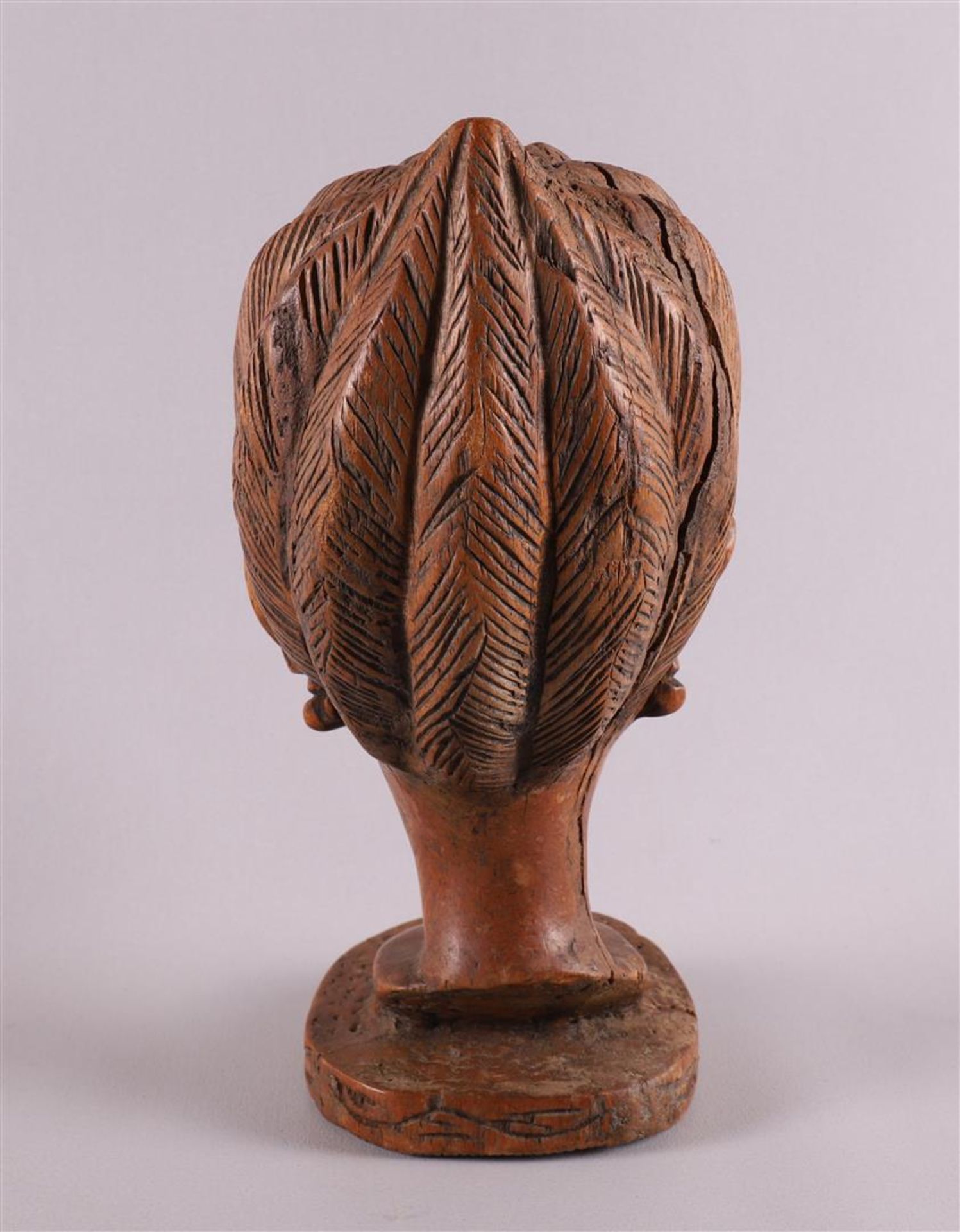 Ethnography. A tropical wooden bust of a woman, Africa, Ivory Coast or surroundings, 20th century, h - Image 4 of 4