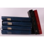 Six various stamp albums (incomplete), the Netherlands. Includes two folders of loose stamps.