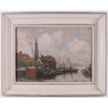 Waning van, Gijsbertus MWF (Martin) (The Hague 1889-1972) "Steamships in the harbor of Amsterdam",