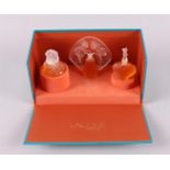 France, Lalique. A perfume set 'Les Introuvables' in original box, France, 2nd half 20th century.