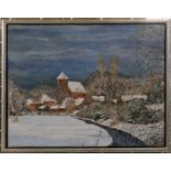 Egberts, Jan (1951)"Groninger village view Termunten", signed in full r.o and '10, oil paint/canvas,