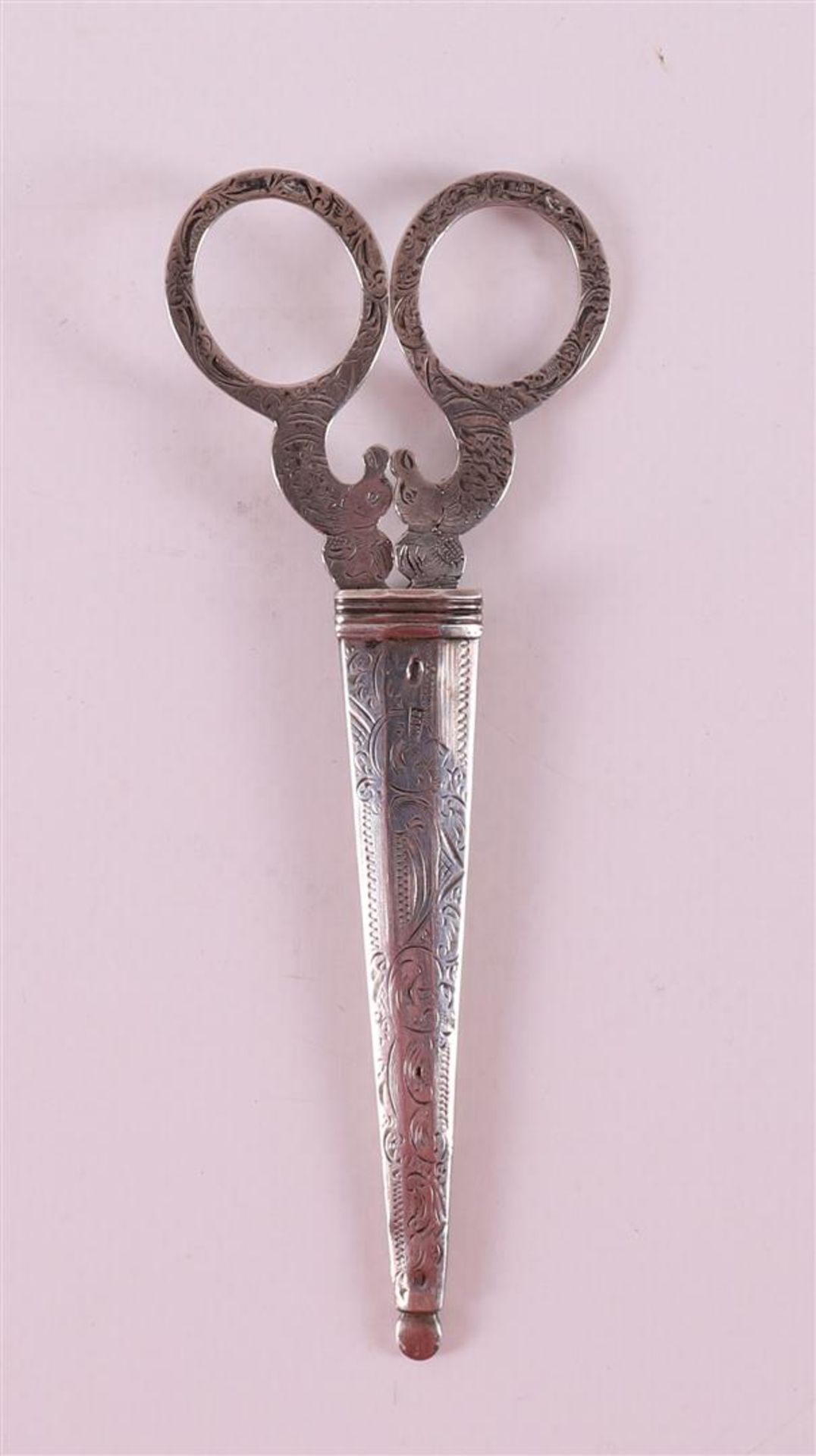 A pair of silver handles and ditto silver sheath, maker's mark: Schijfsma Jz., Johannes, - Image 2 of 4