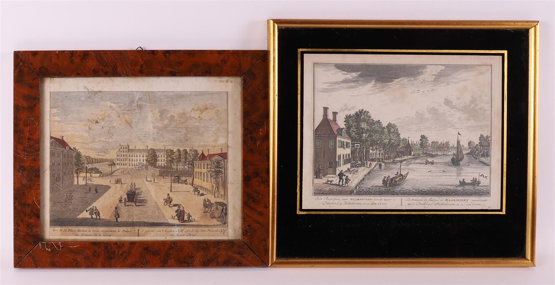 A lot of various optics prints, theme The Netherlands, 18th/early 19th century. Including - Bild 4 aus 4