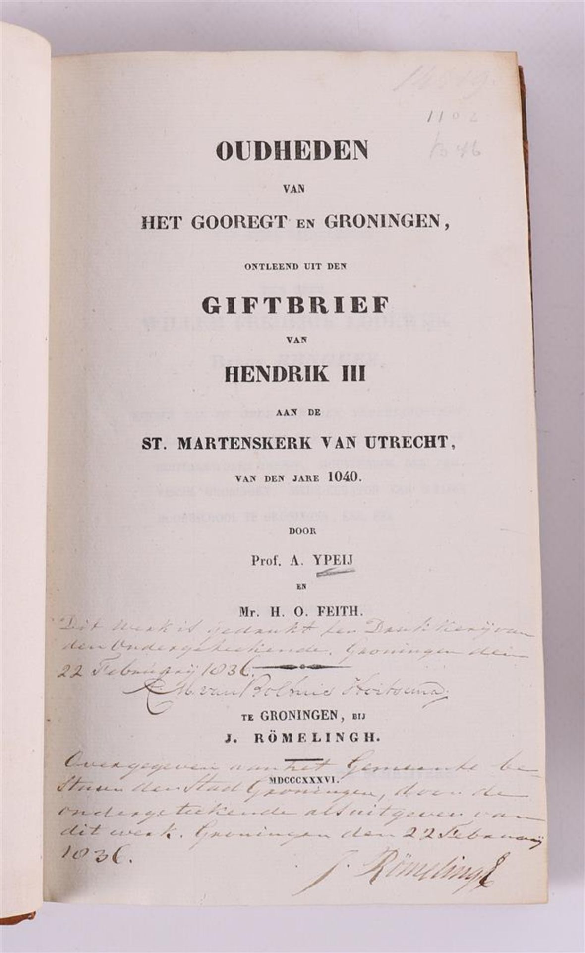 Groningen/Lechten; Ypeij, A / H.o. Fact. Antiquities of Het Goorecht and Groningen, taken from the - Bild 3 aus 4