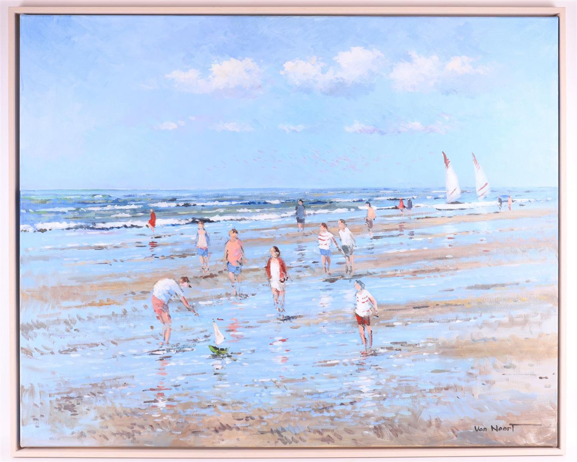 Noort van, Alexander (Haarlem 1953-) 'Beachscape',