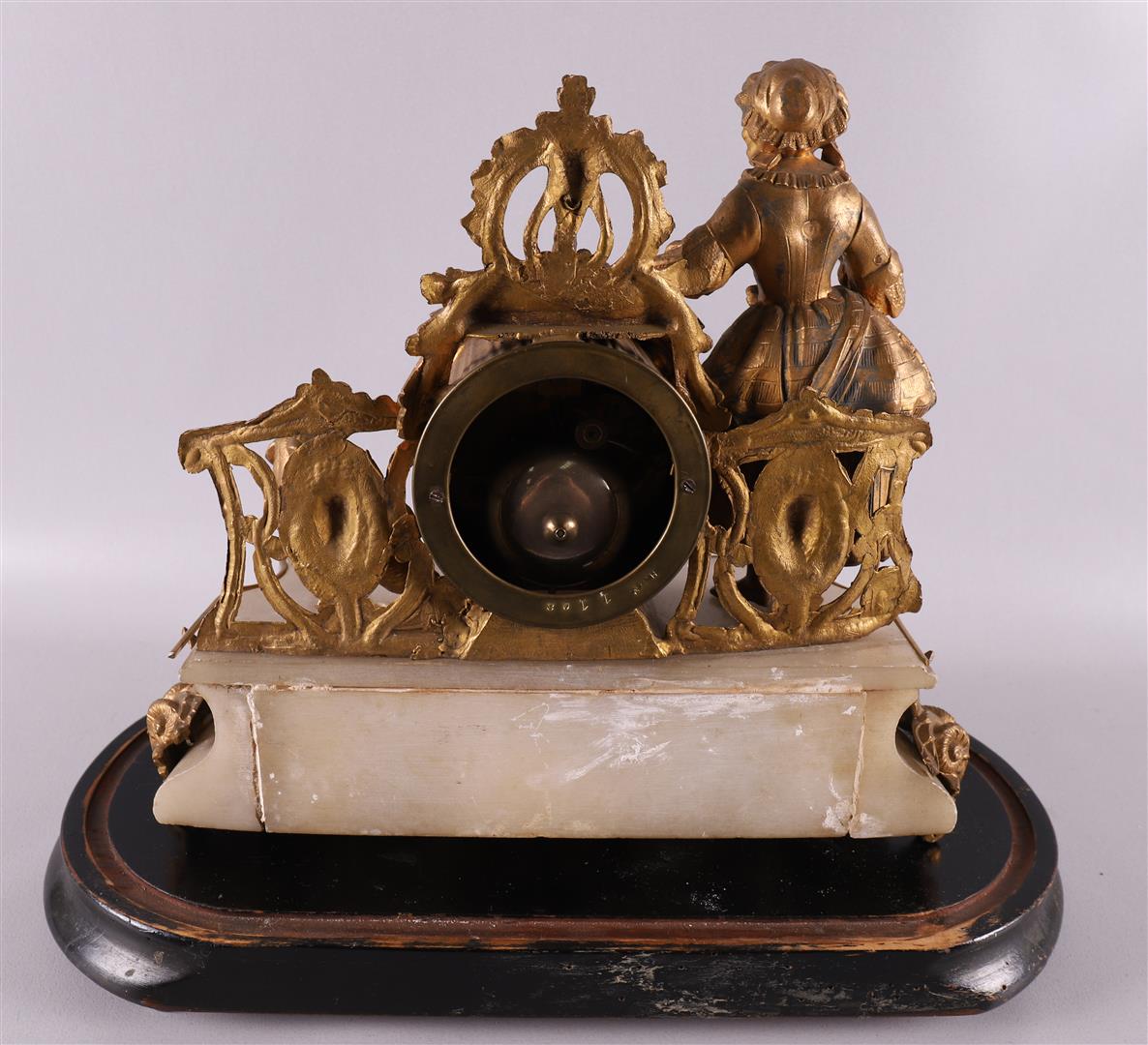 An alabaster clock pendulum, France 19th century. - Image 5 of 5