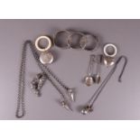 A lot of various jewelery and rattles, including silver, 20th century