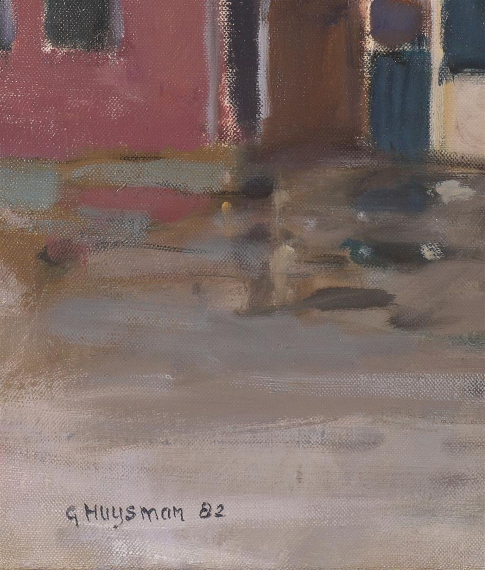 Huysman, Gerard (1953-) 'Factory site in the rain', - Image 2 of 4