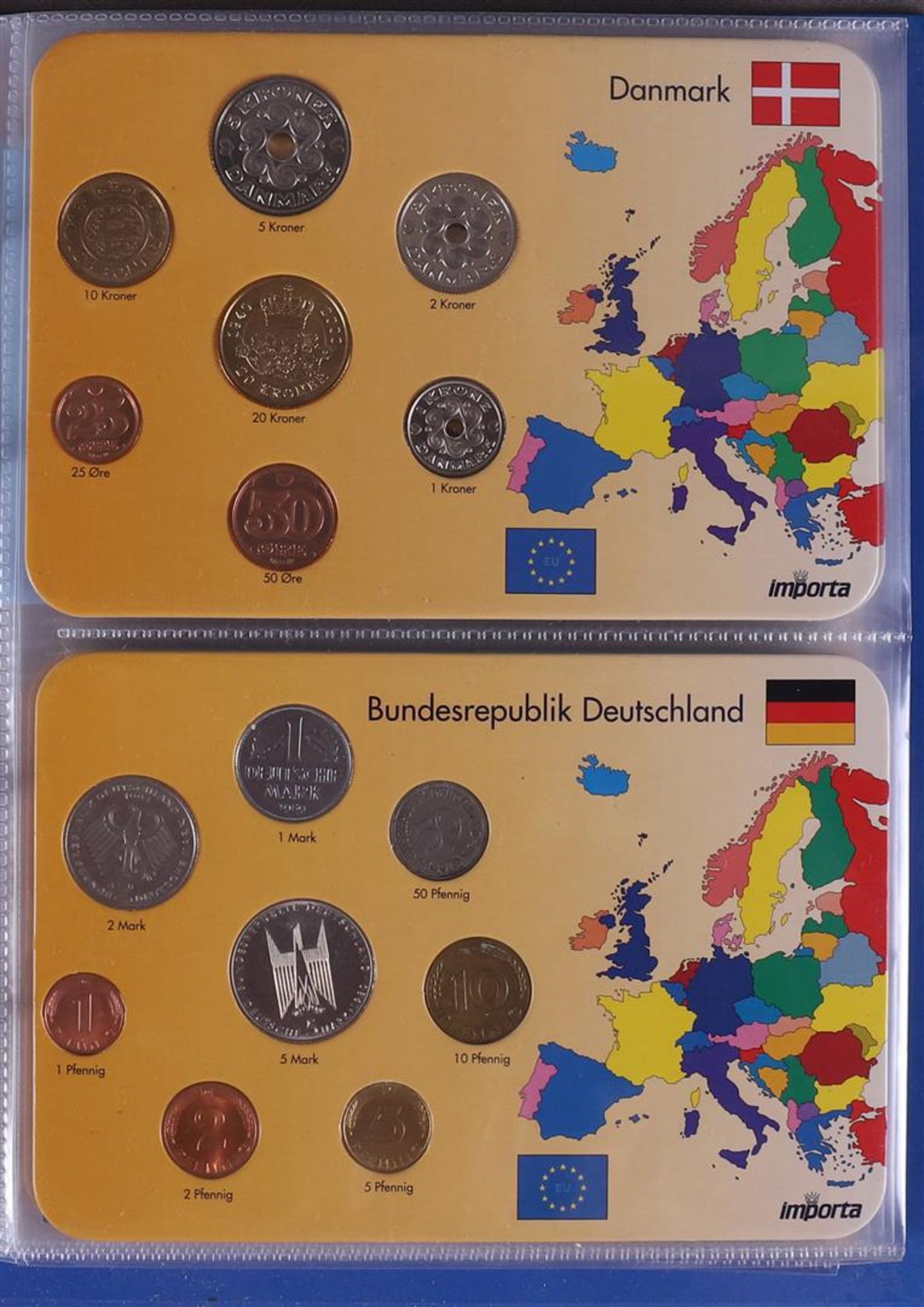 An album containing European coin cards. - Image 3 of 4