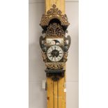 A chair clock with moon indication, Groningen, 19th century.