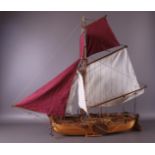 A ship model of a Gunboat No. 2 'Captain J.C. van Speyck',