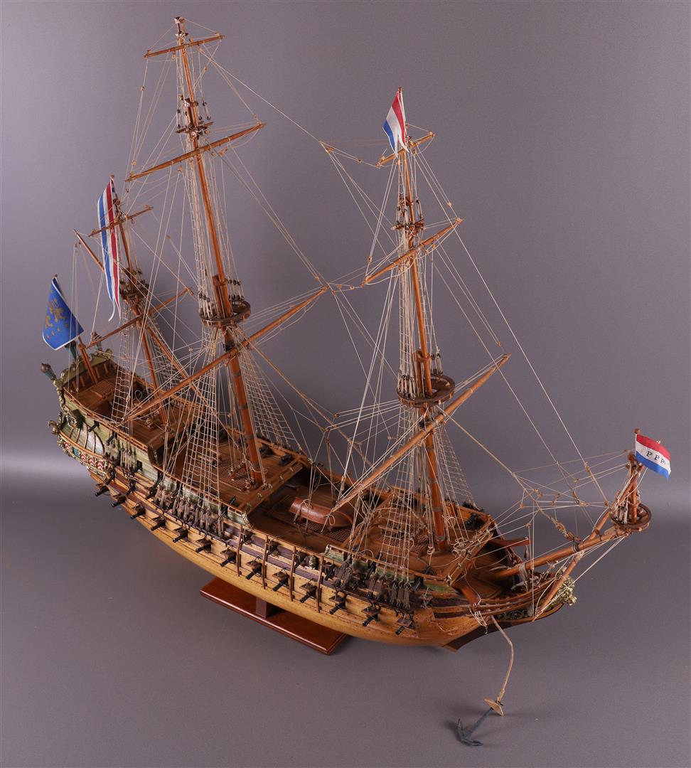 A ship model of a galleon, presumably 'de Friesland 1663' - Image 2 of 10