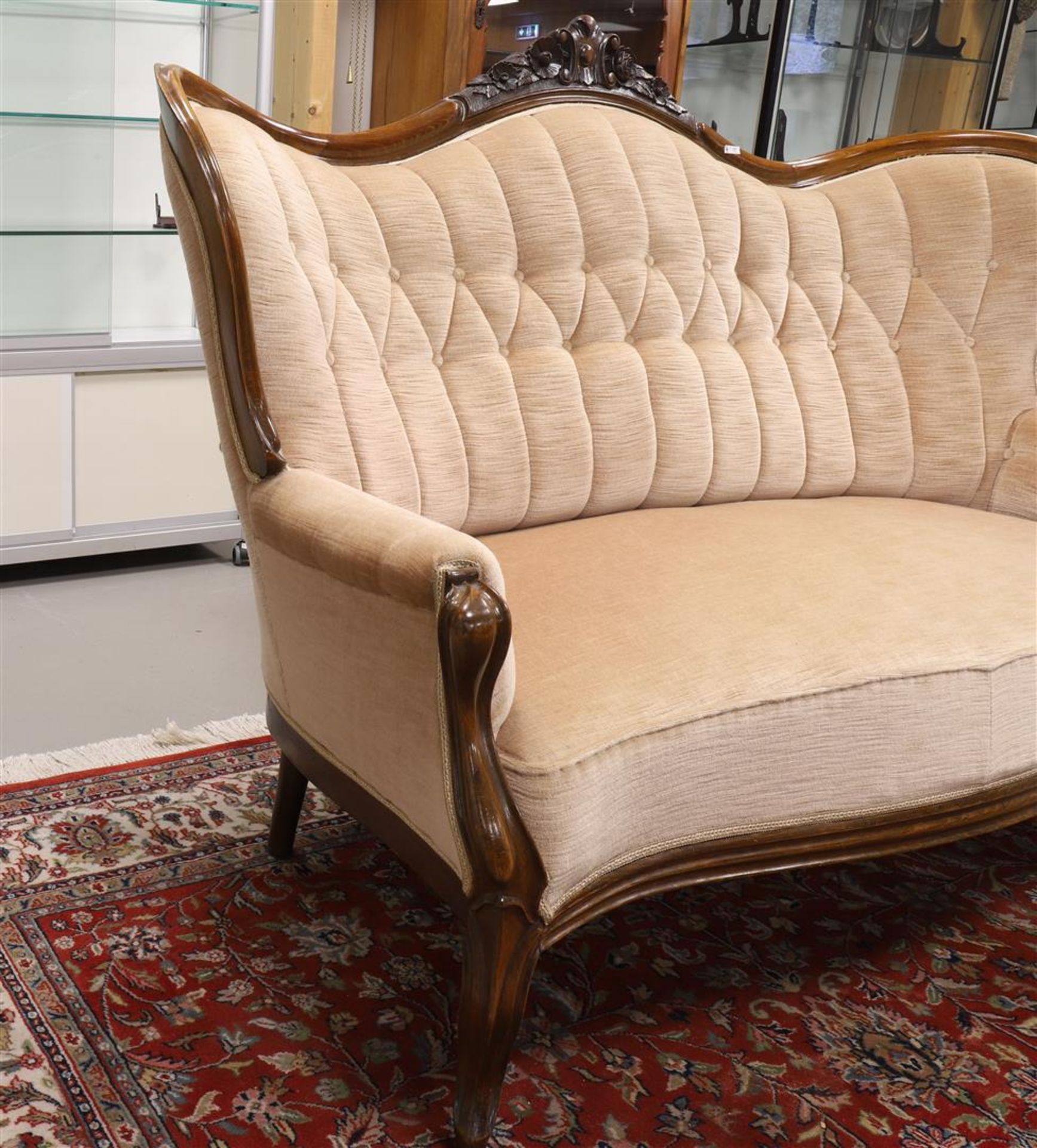 A three-seater sofa, Holland, Willem III, mid 19th century. - Bild 2 aus 2