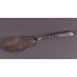 A silver cake server, Russia, circa 1900.